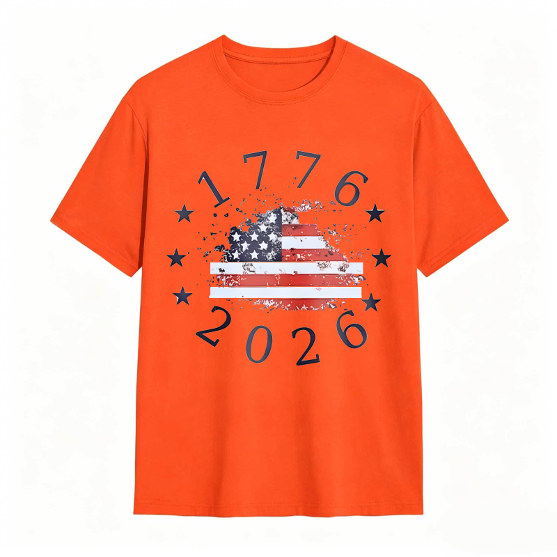 American Flag 1776 2026 Independence Day T-shirt