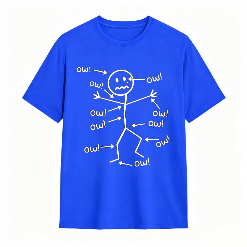 Owl Stick Figure With Arrows And Text Unisex Classic T-shirt