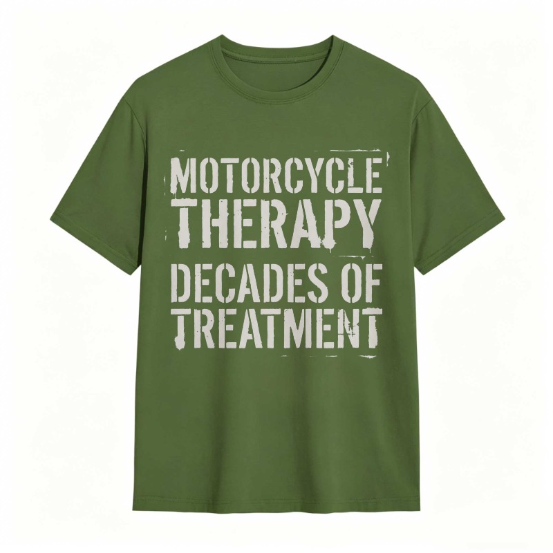 Motorcycle Therapy Decades Of Treatment T-shirt