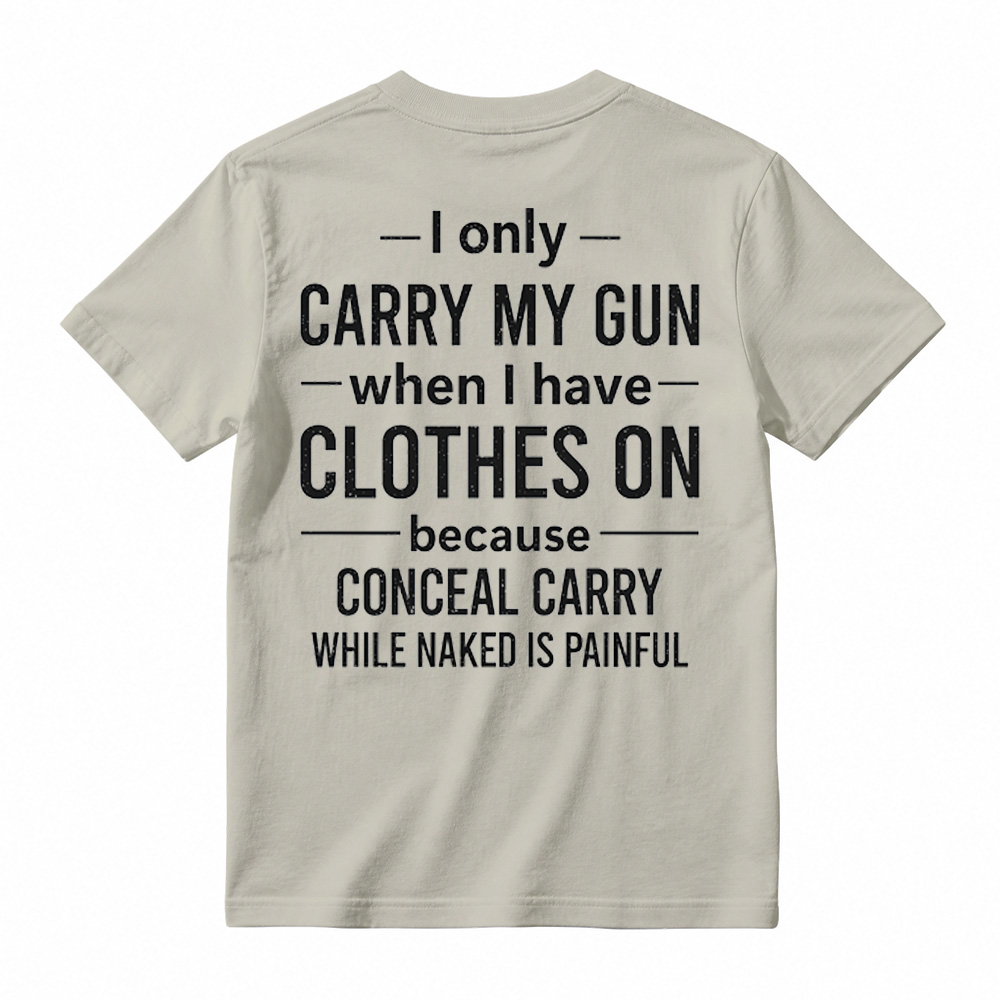 Funny Second Amendment T-Shirt – Gun Owner Humor Tee, Short Sleeve Printed Graphic Shirt, Daily Casual Cotton Men