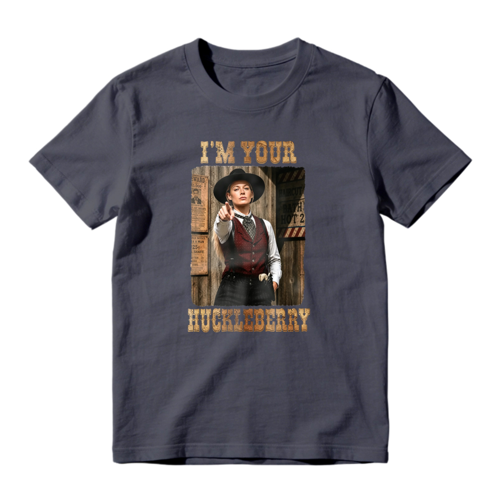 I'm Your Huckleberry Western Movie Quote Vintage Graphic Unisex Classic T-shirt