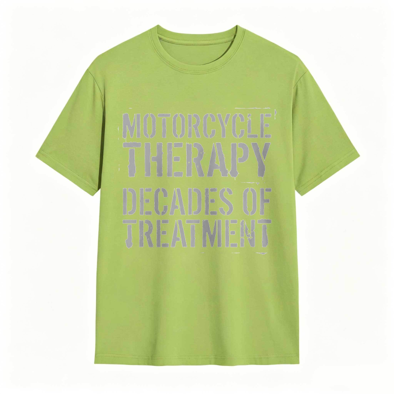 Motorcycle Therapy Decades Of Treatment T-shirt