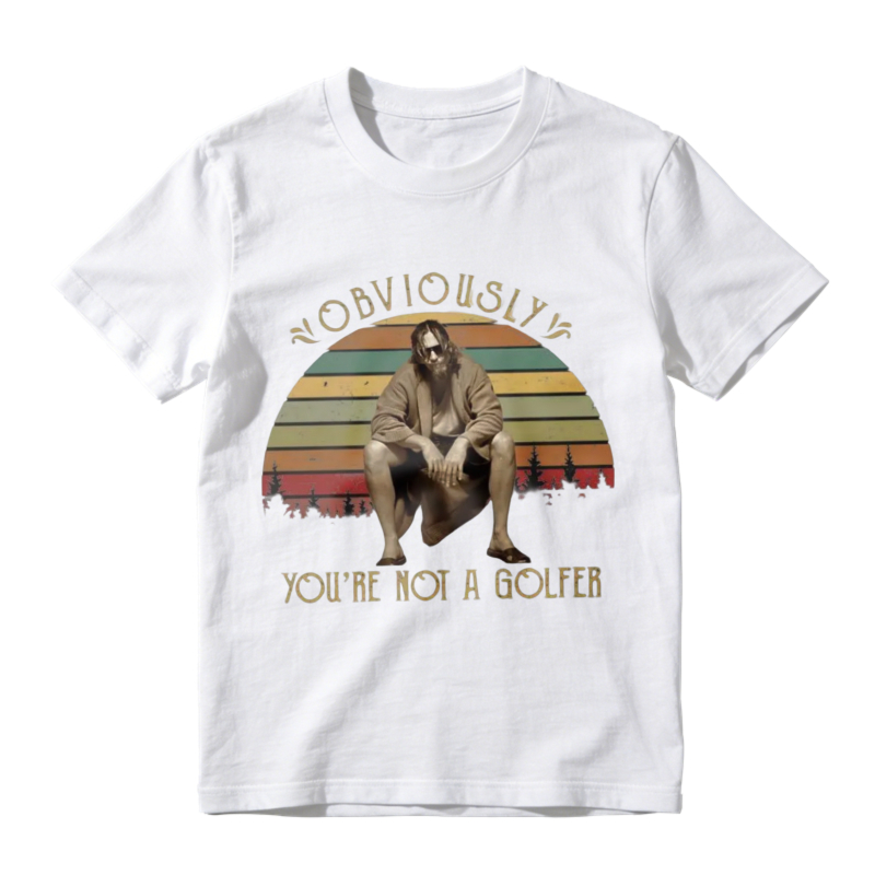 Obviously Youre Not A Golfer Vintage Retro Sunset Unisex Classic T-shirt
