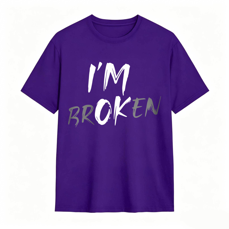 Im Broken Text Design Unisex Classic T-shirt