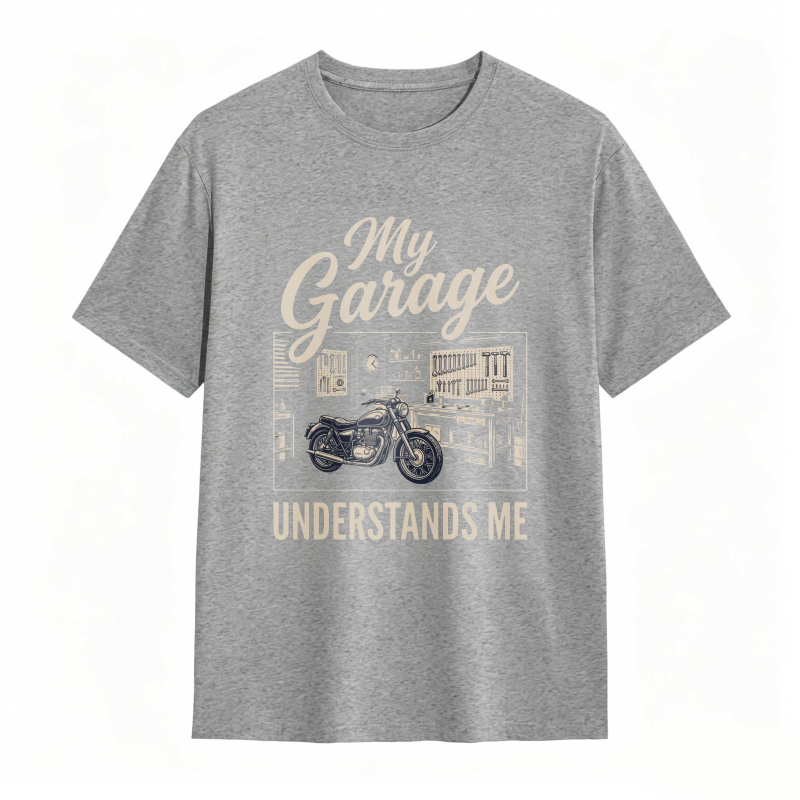 My Garage Understands Me Motorcycle Workshop Design T-shirt