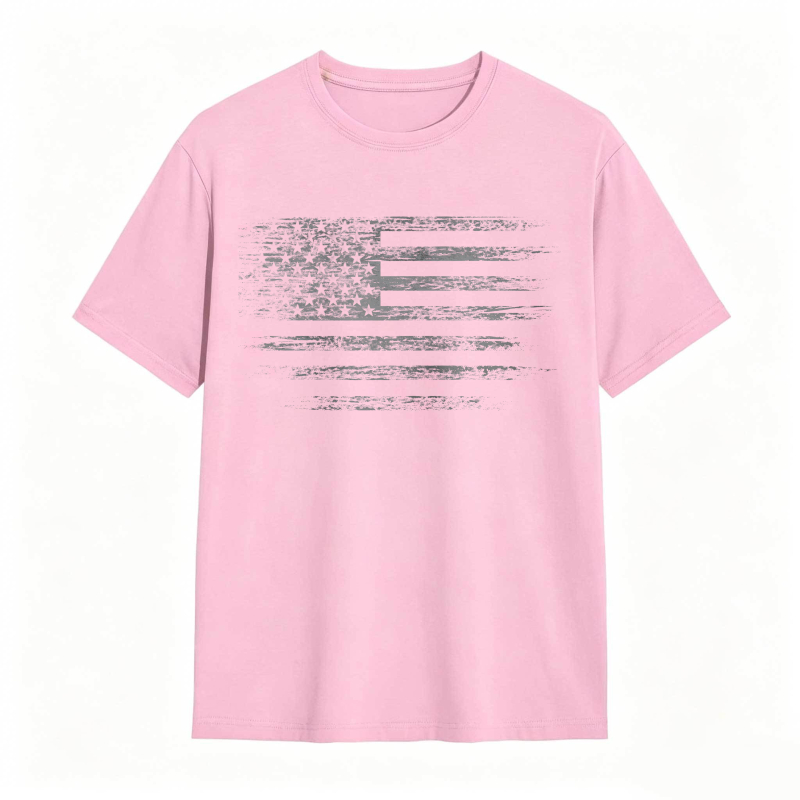 American Flag Distressed Design T-shirt
