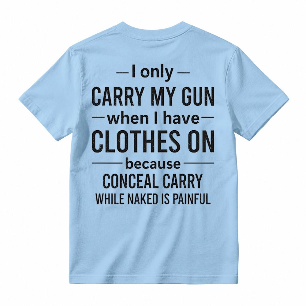 Funny Second Amendment T-Shirt – Gun Owner Humor Tee, Short Sleeve Printed Graphic Shirt, Daily Casual Cotton Men