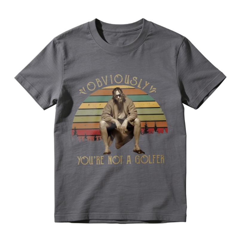 Obviously Youre Not A Golfer Vintage Retro Sunset Unisex Classic T-shirt
