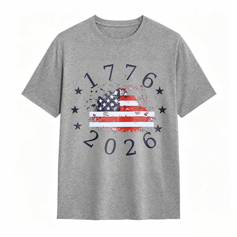 American Flag 1776 2026 Independence Day T-shirt