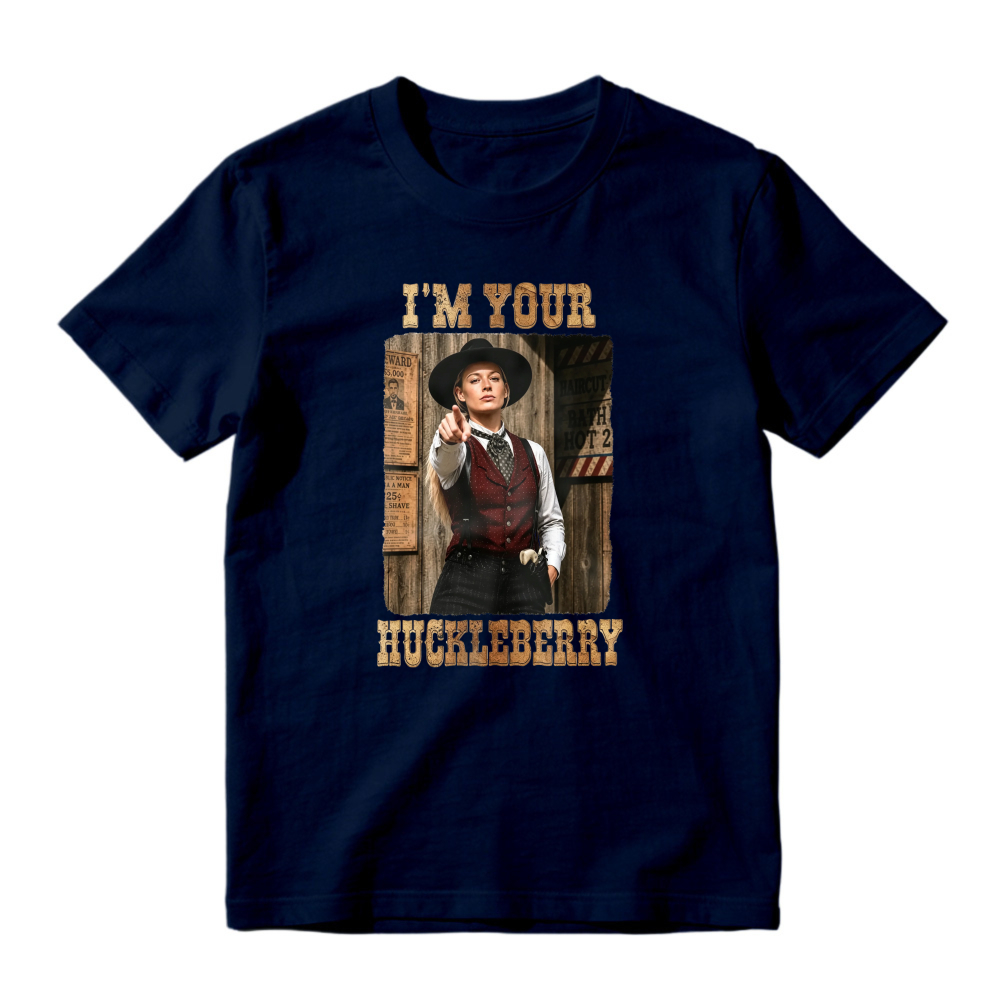 I'm Your Huckleberry Western Movie Quote Vintage Graphic Unisex Classic T-shirt