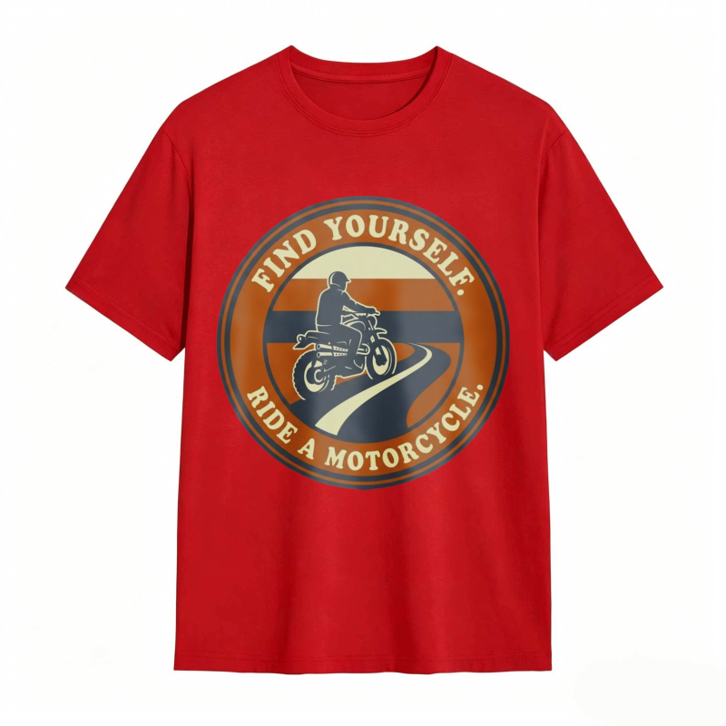 Find Yourself Ride A Motorcycle Graphic T-shirt