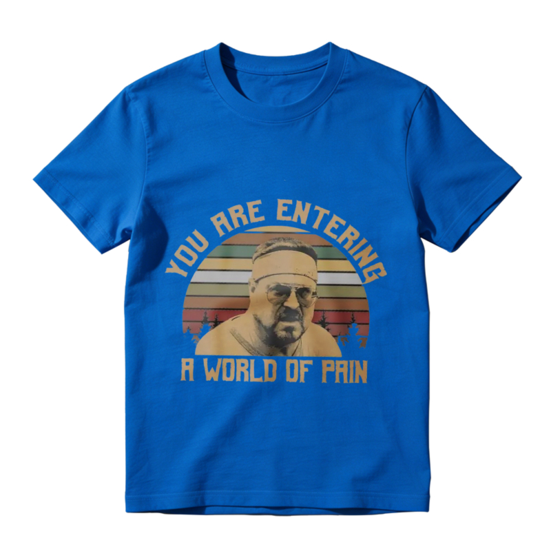 You Are Entering A World Of Pain Vintage Retro Sunset Graphic Unisex Classic T-shirt