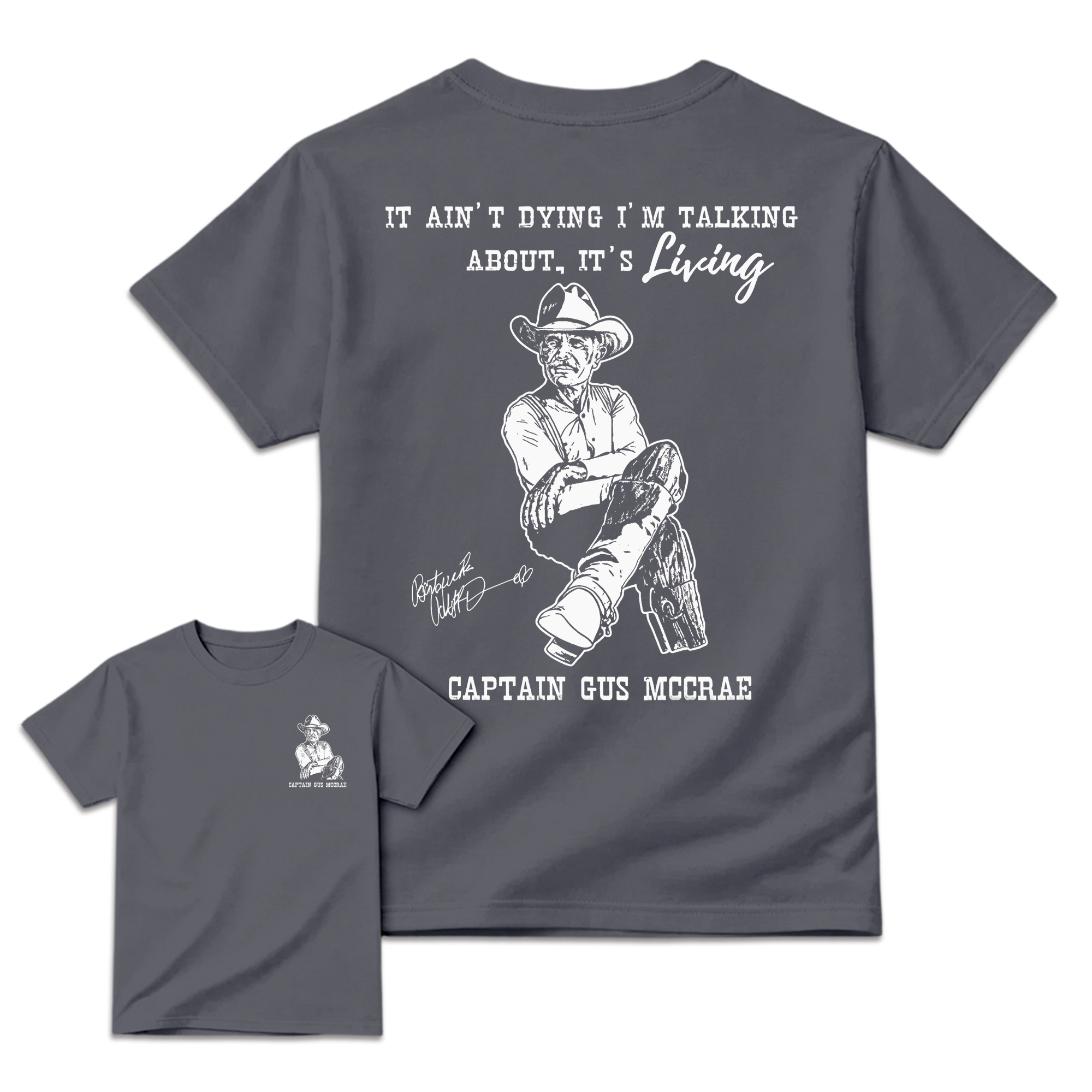 Vintage 90s Captain Gus McCrae Lonesome Dove tshirt , It ain’t dying l’m talking about it’s living, Classic Western Movie tee 