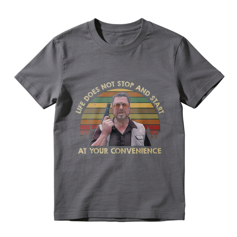Life Does Not Stop And Start At Your Convenience Vintage Retro Sunburst Graphic Unisex Classic T-shirt
