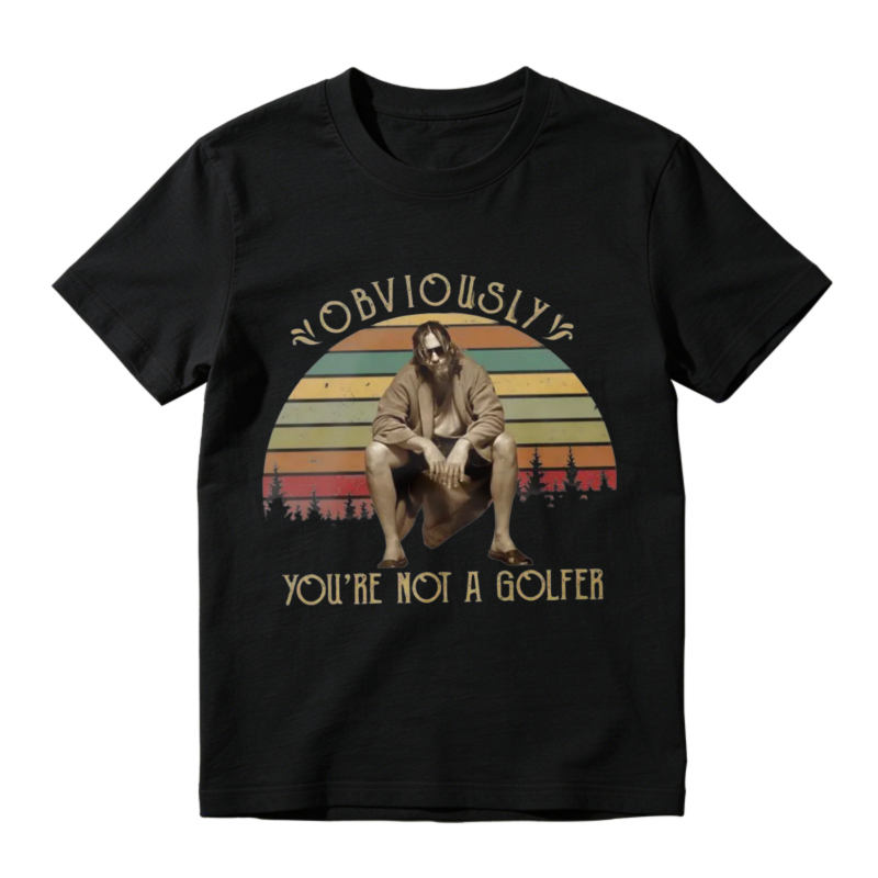 Obviously Youre Not A Golfer Vintage Retro Sunset Unisex Classic T-shirt