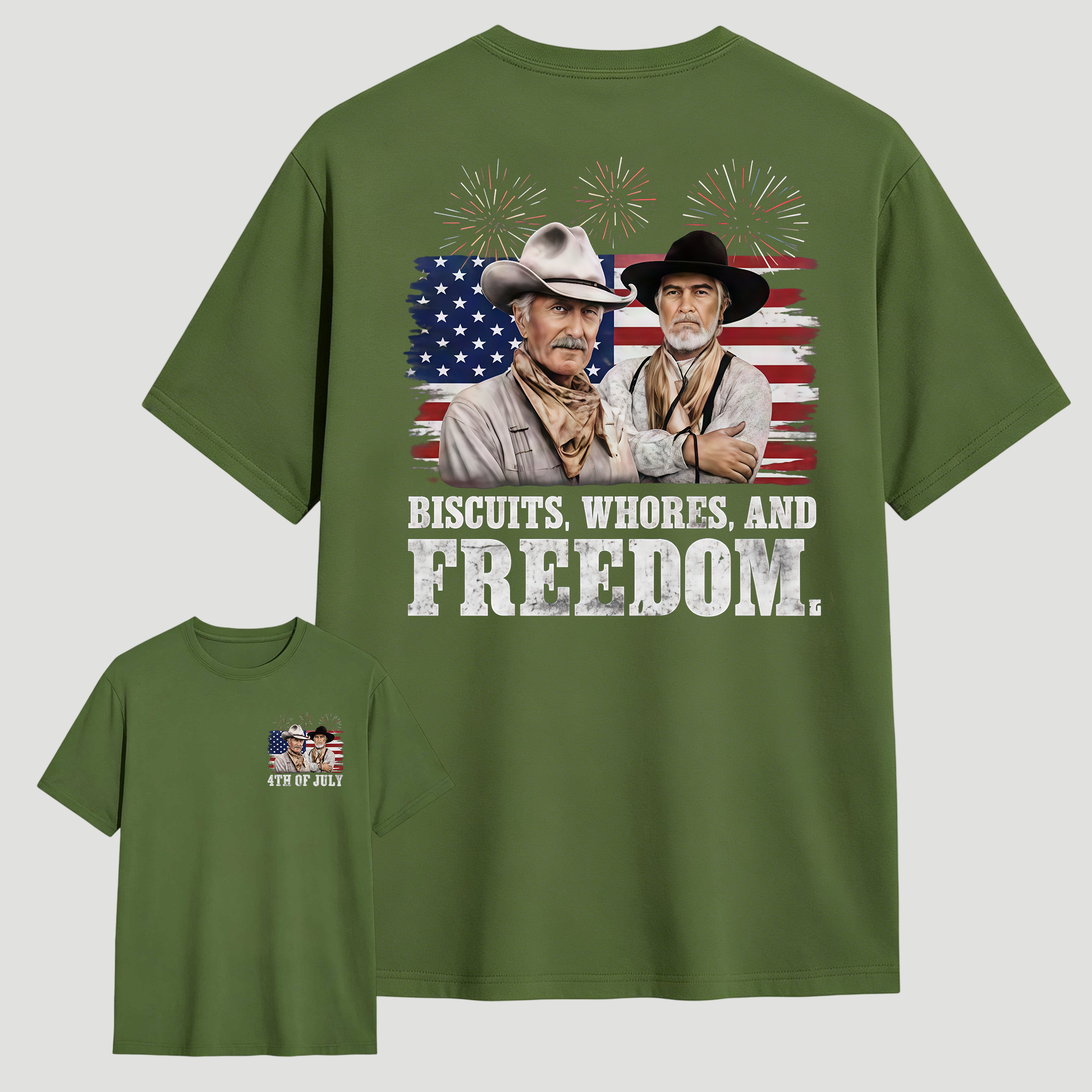 4th of July Biscuits, Whores, and Freedom T-Shirt