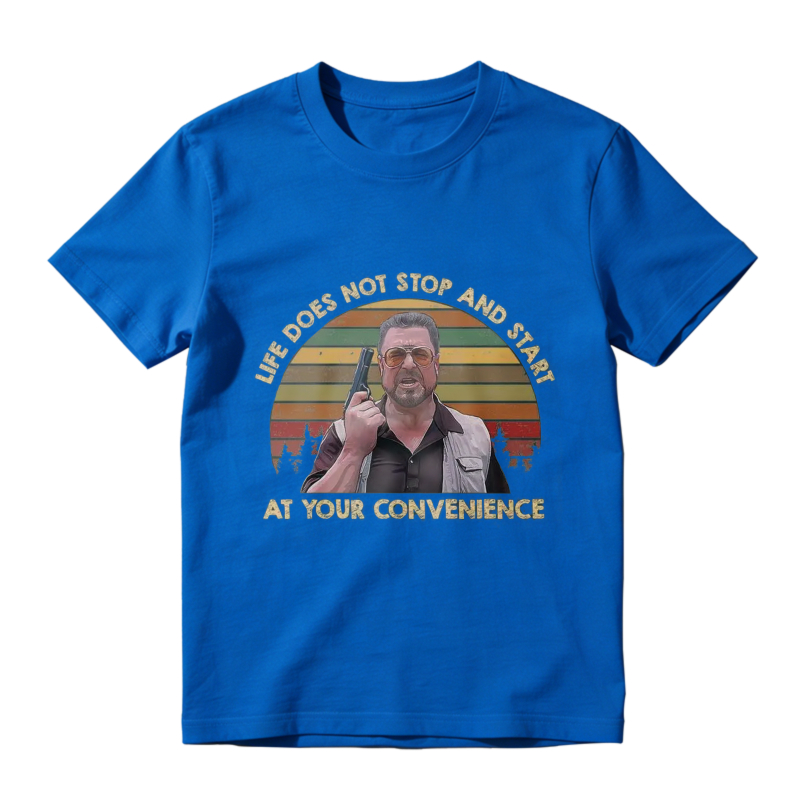 Life Does Not Stop And Start At Your Convenience Vintage Retro Sunburst Graphic Unisex Classic T-shirt