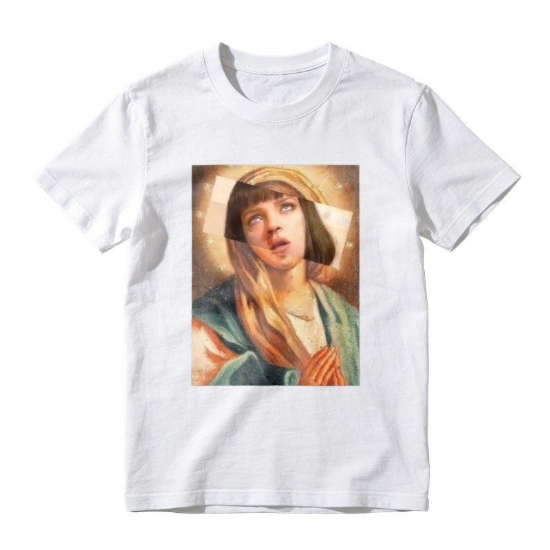 Vintage Religious Saint Mary Art Print Unisex Classic T Shirt
