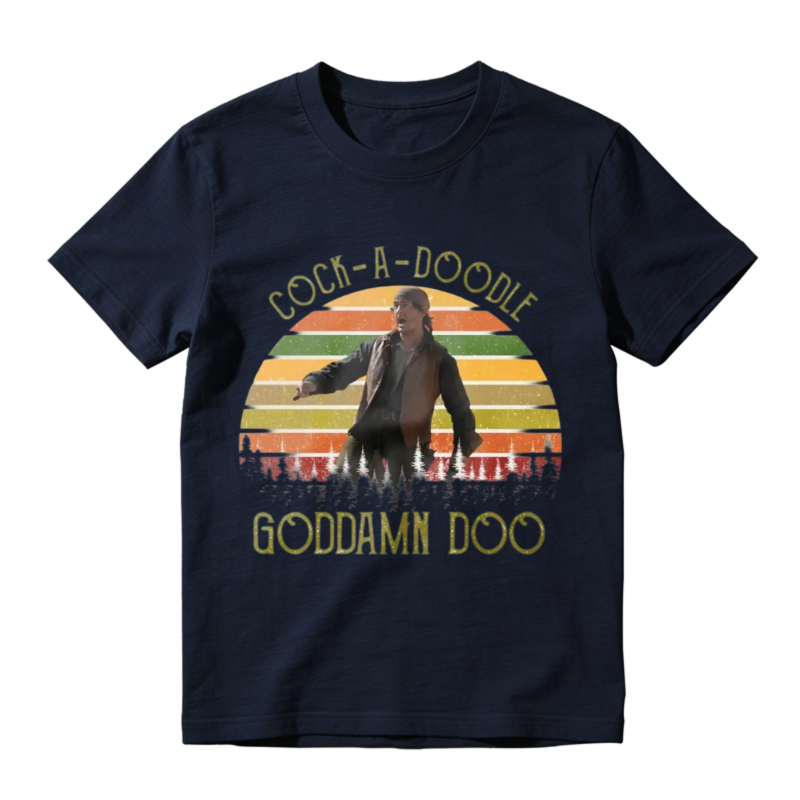 Cock A Doodle Goddamn Doo Retro Sunset Vintage Humor Unisex Classic T Shirt