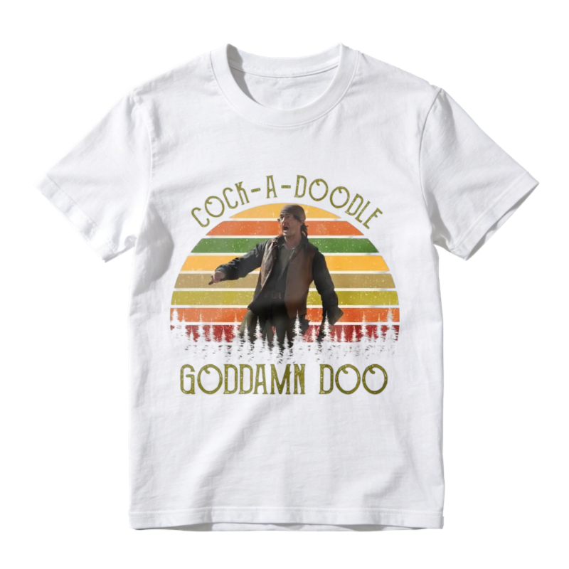 Cock A Doodle Goddamn Doo Retro Sunset Vintage Humor Unisex Classic T Shirt