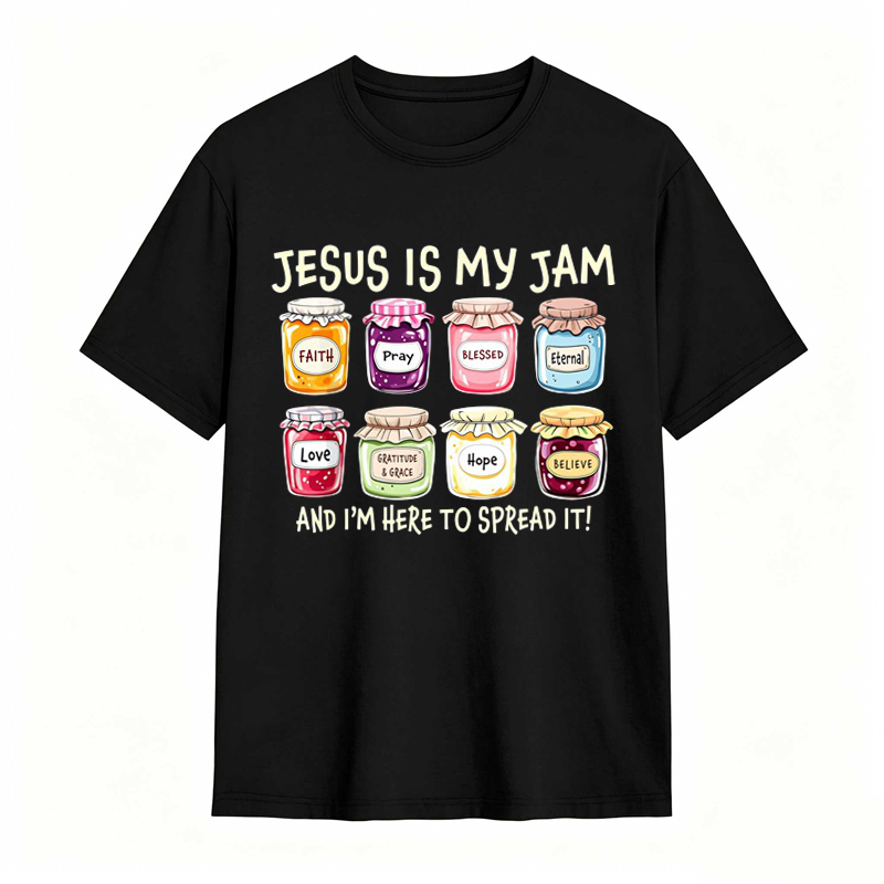 Jesus ls My Jam Christian Graphic T-shirt