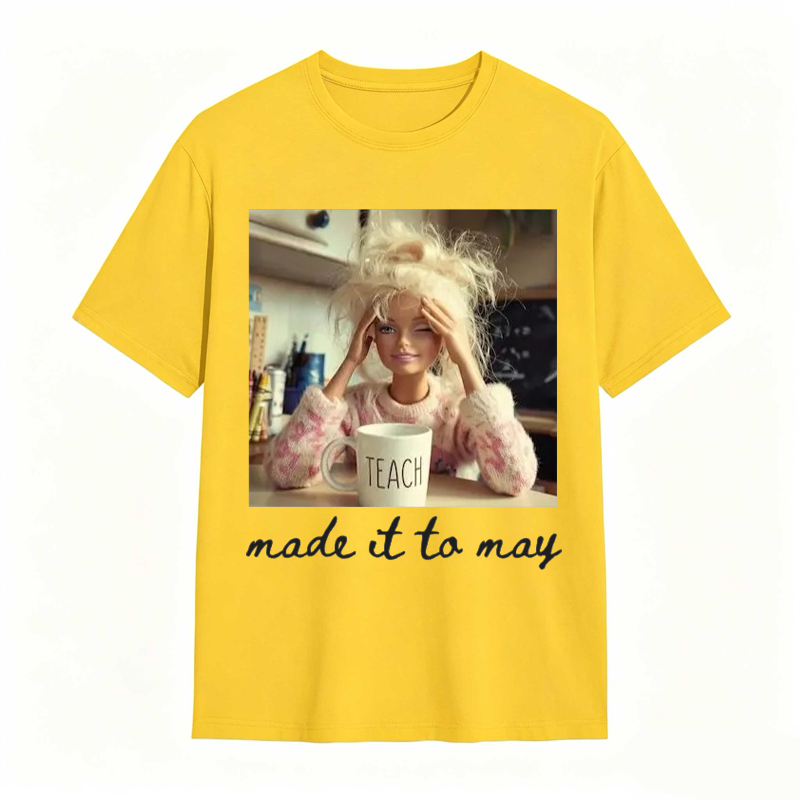 Comfort Colors Last Day of School Teacher Doll Face Meme Shirt