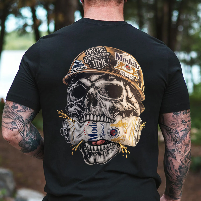 Beer And Skull Collection T-Shirt