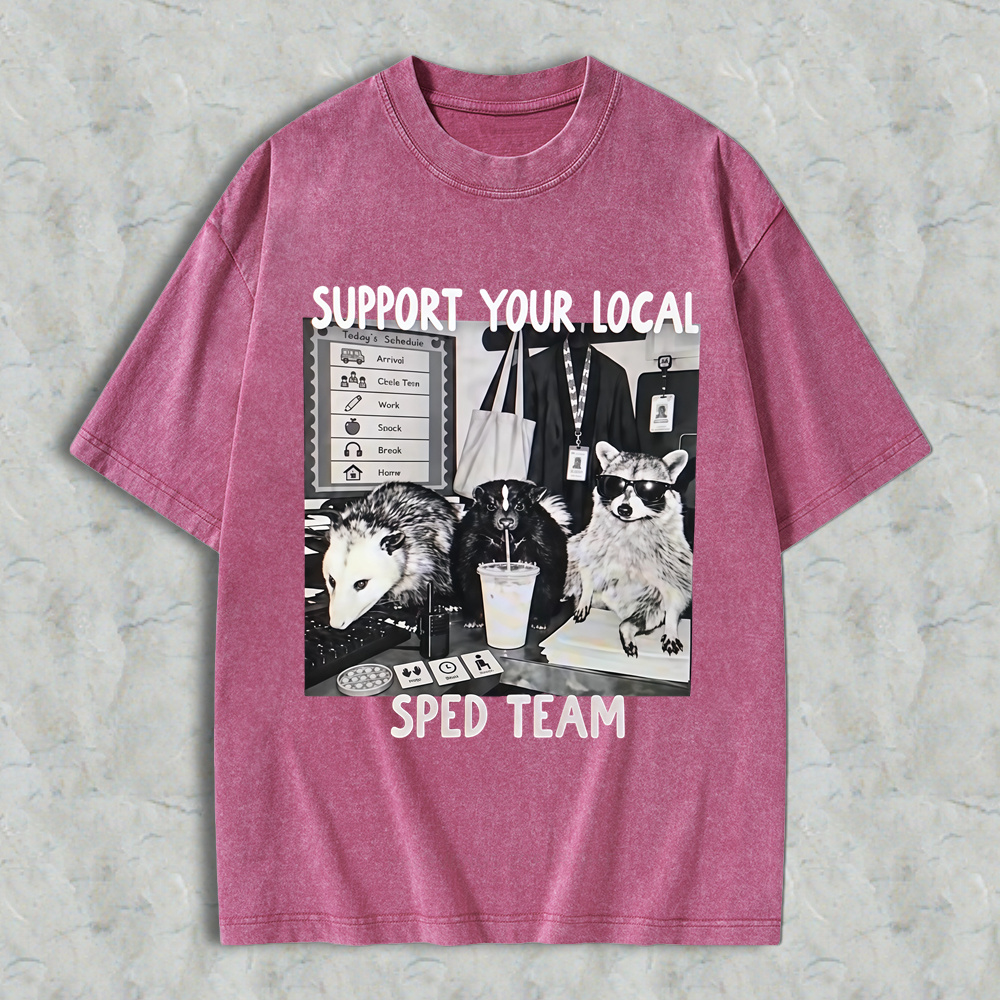 Support Your Local SPED Teachers , Funny Possum Teacher Design, Special Education Shirt