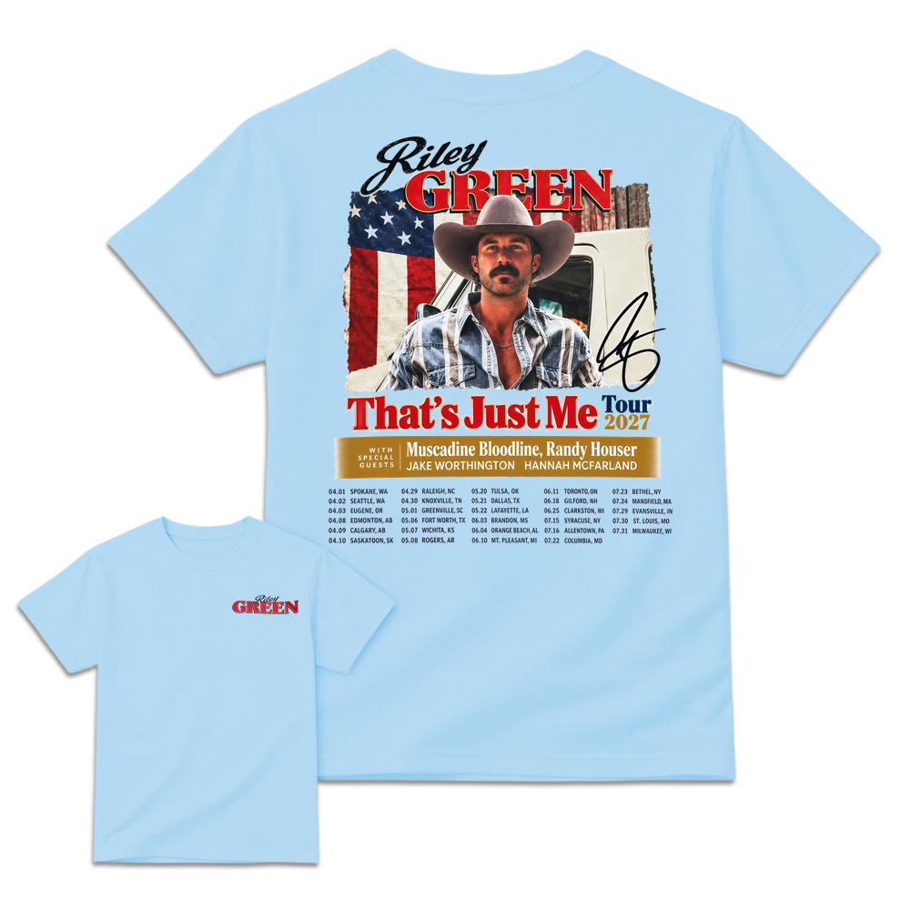R-G That’s Just Me Tour T-Shirt, Tour Dates Two Sided Graphic Tee, Country Music Concert Shirt, Southern Country Western Cowboy Tee, Americana Music Merch,  Fan Apparel, Vintage Country Tour Gift