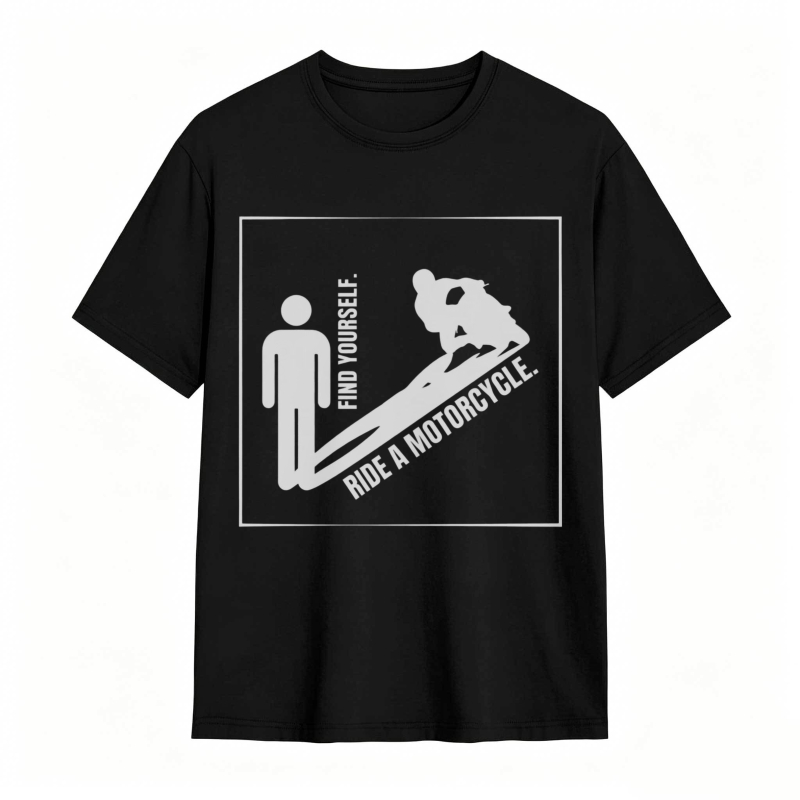 Find Yourself Ride A Motorcycle Graphic T-shirt