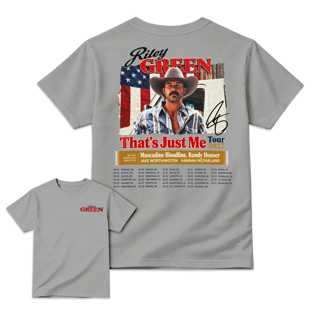 R-G That’s Just Me Tour T-Shirt, Tour Dates Two Sided Graphic Tee, Country Music Concert Shirt, Southern Country Western Cowboy Tee, Americana Music Merch,  Fan Apparel, Vintage Country Tour Gift