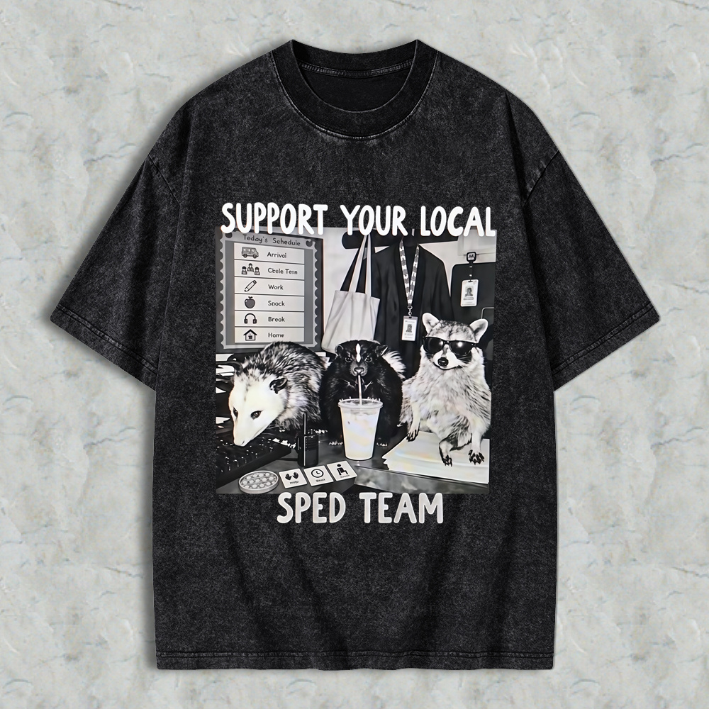 Support Your Local SPED Teachers , Funny Possum Teacher Design, Special Education Shirt