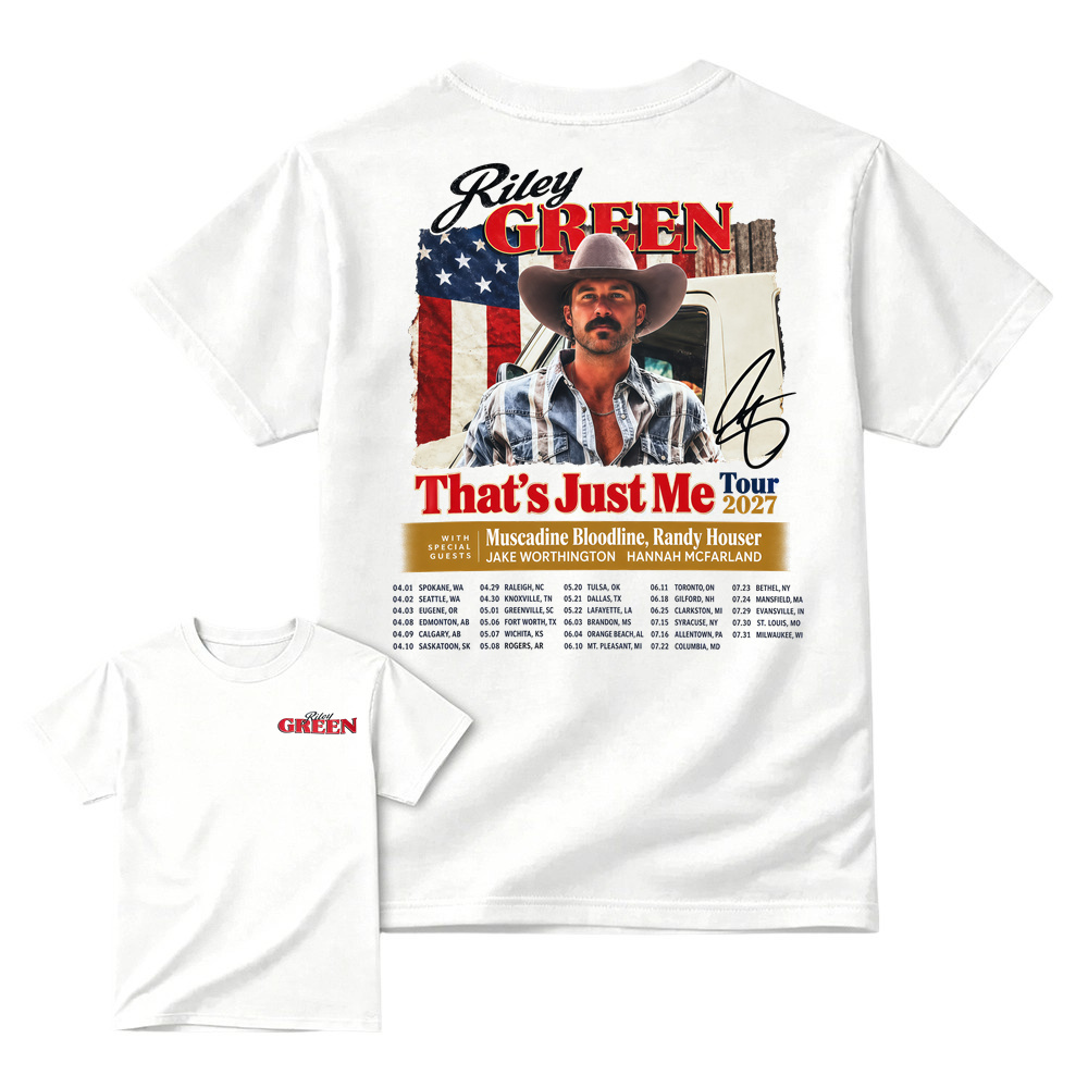 R-G That’s Just Me Tour T-Shirt, Tour Dates Two Sided Graphic Tee, Country Music Concert Shirt, Southern Country Western Cowboy Tee, Americana Music Merch,  Fan Apparel, Vintage Country Tour Gift