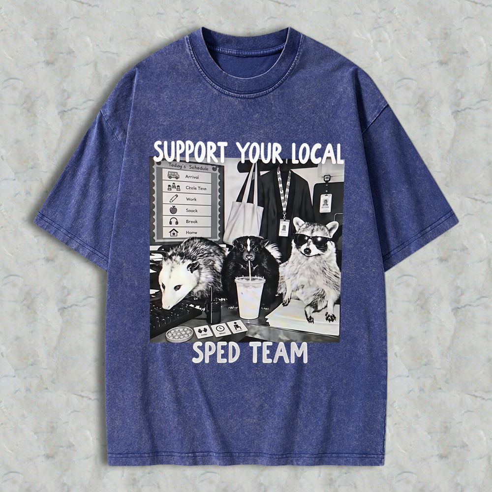 Support Your Local SPED Teachers , Funny Possum Teacher Design, Special Education Shirt