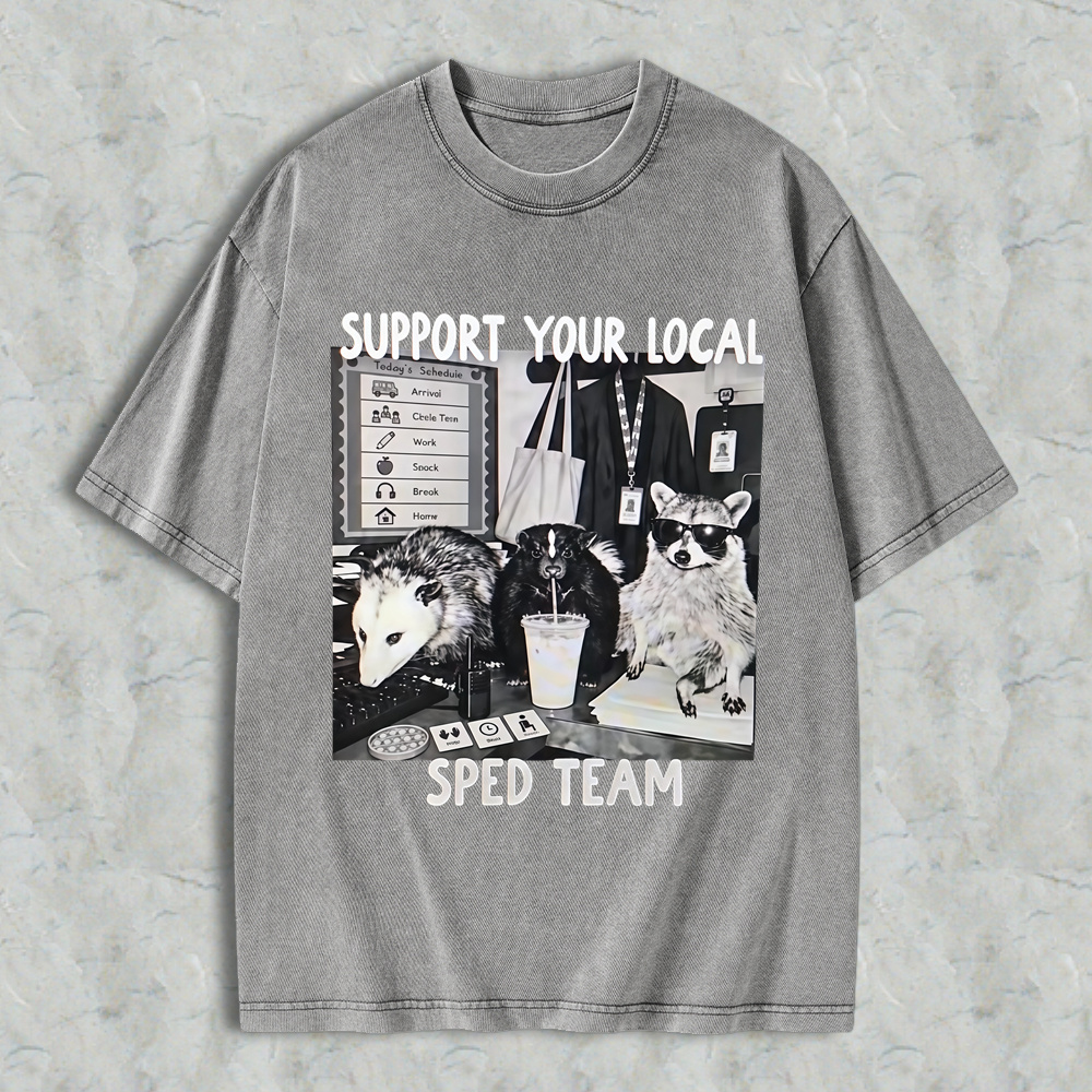 Support Your Local SPED Teachers , Funny Possum Teacher Design, Special Education Shirt