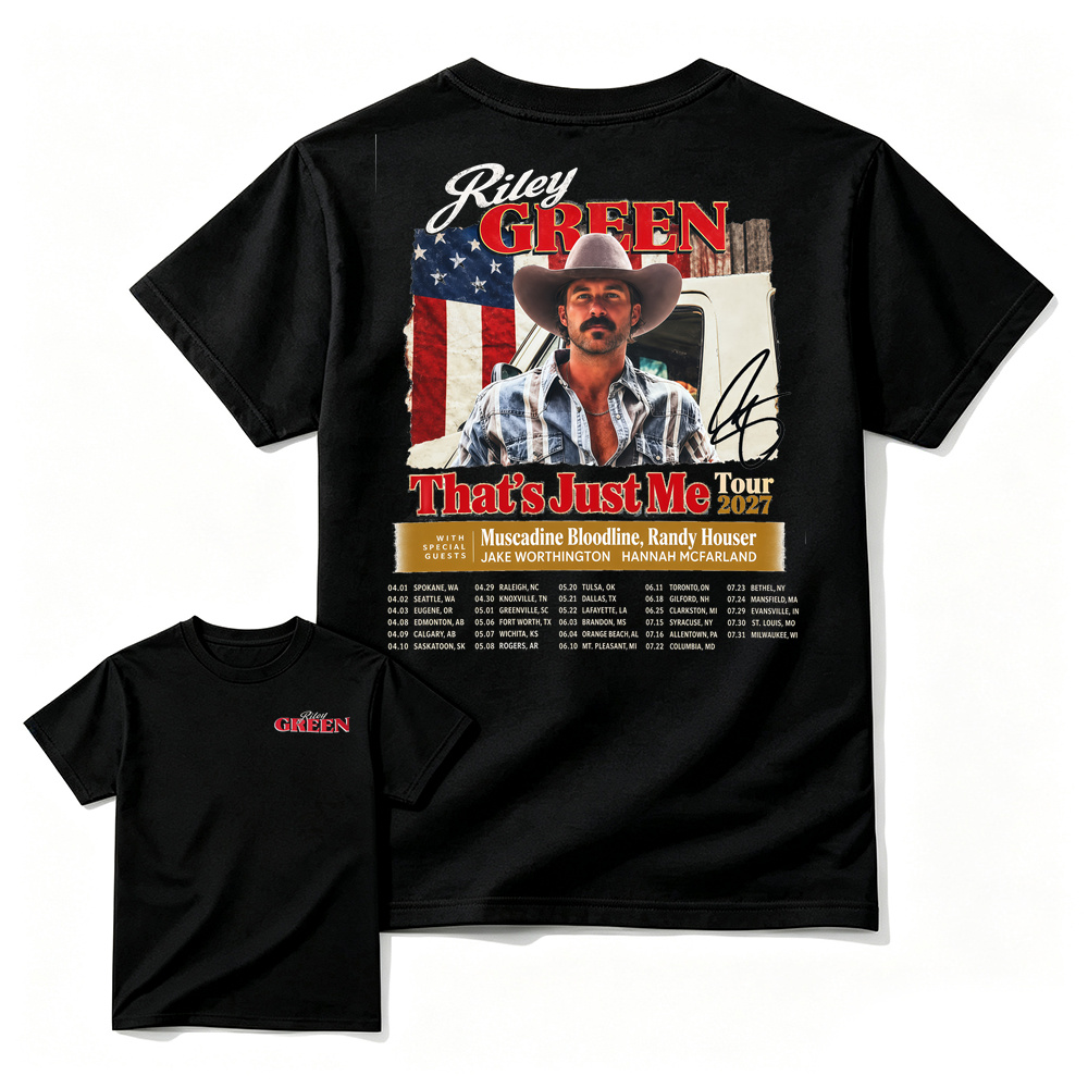 R-G That’s Just Me Tour T-Shirt, Tour Dates Two Sided Graphic Tee, Country Music Concert Shirt, Southern Country Western Cowboy Tee, Americana Music Merch,  Fan Apparel, Vintage Country Tour Gift