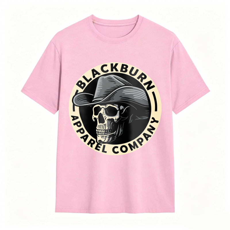 Skull With Cowboy Hat And Blackburn Apparel Company Text Unisex Classic T-shirt