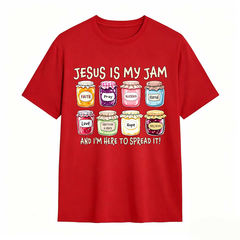 Jesus ls My Jam Christian Graphic T-shirt