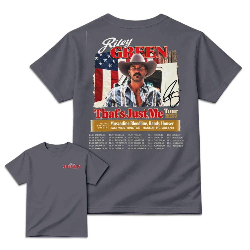 R-G That’s Just Me Tour T-Shirt, Tour Dates Two Sided Graphic Tee, Country Music Concert Shirt, Southern Country Western Cowboy Tee, Americana Music Merch,  Fan Apparel, Vintage Country Tour Gift