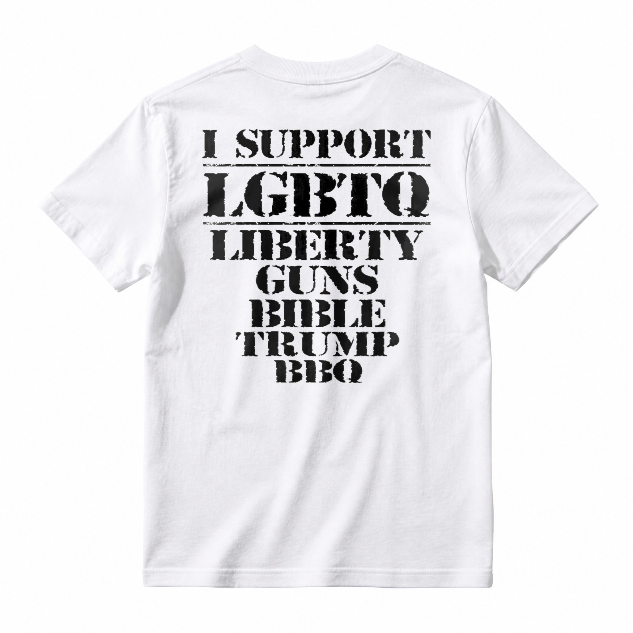 I Support LGBTQ Liberty Guns Bible Trump BBQ Unisex Classic T-shirt
