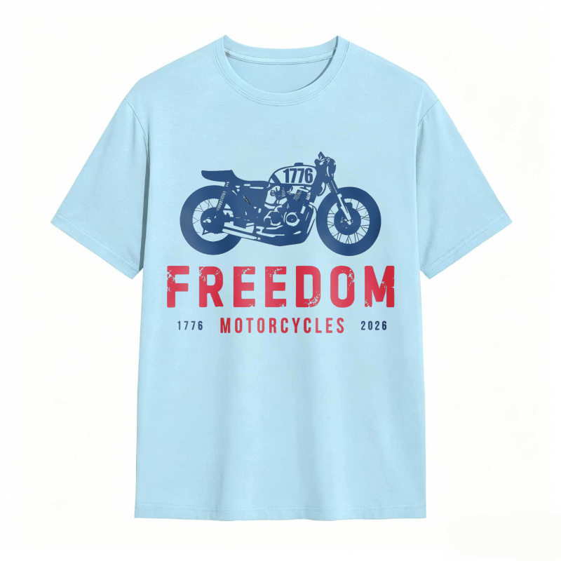 Freedom Motorcycles 1776 2025 Motorcycle Design Unisex Classic T-shirt