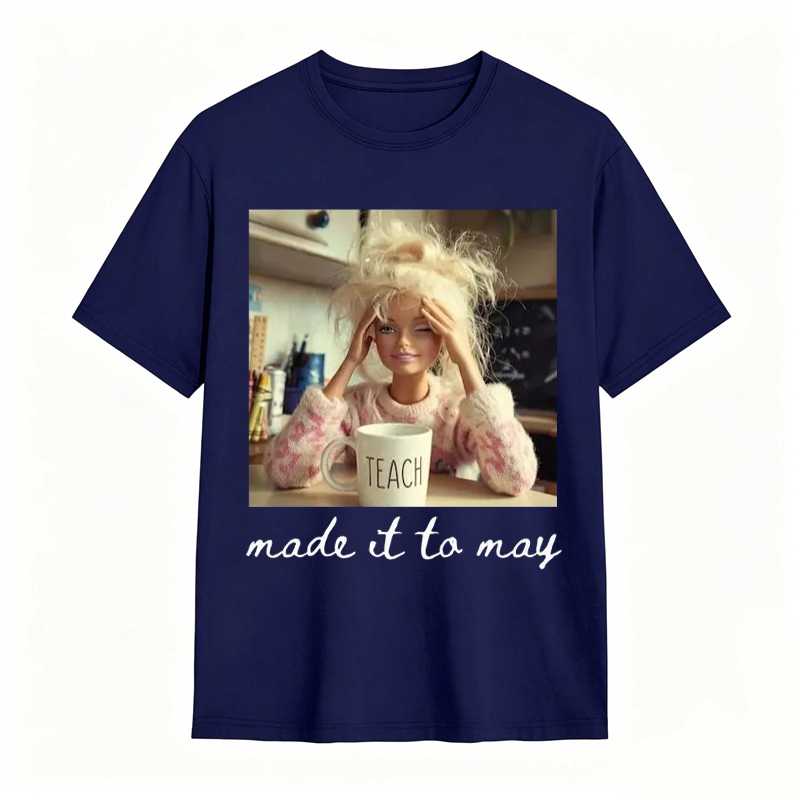 Comfort Colors Last Day of School Teacher Doll Face Meme Shirt