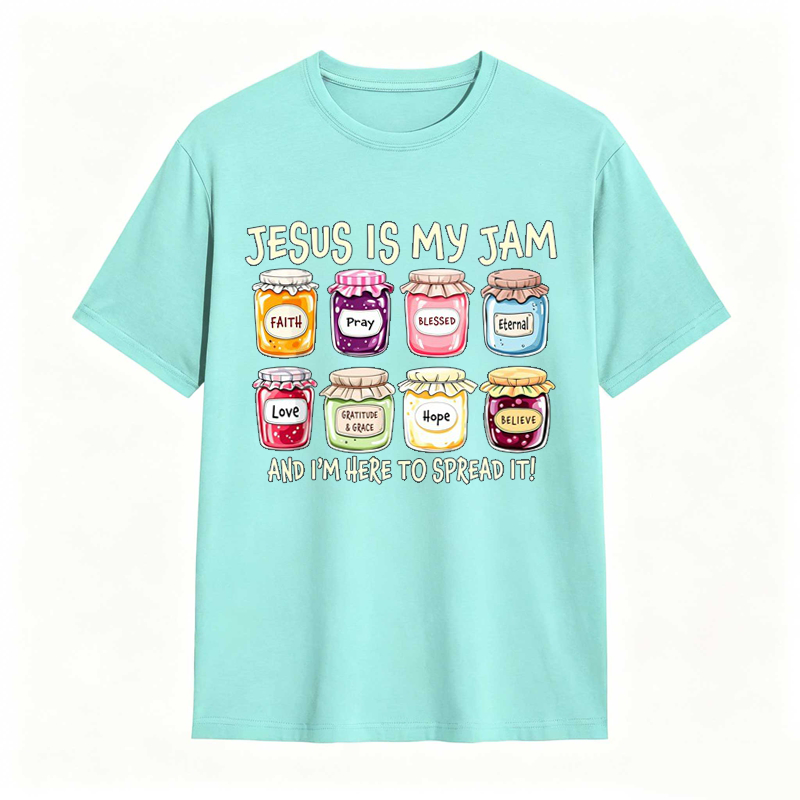Jesus ls My Jam Christian Graphic T-shirt