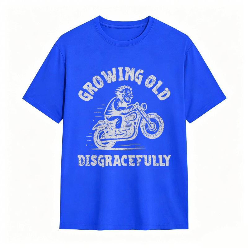 Growing Old Disgracefully Motorcycle Rider T-shirt