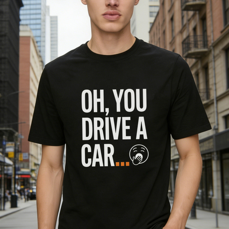 Oh You Drive A Car Face Emoji T-shirt