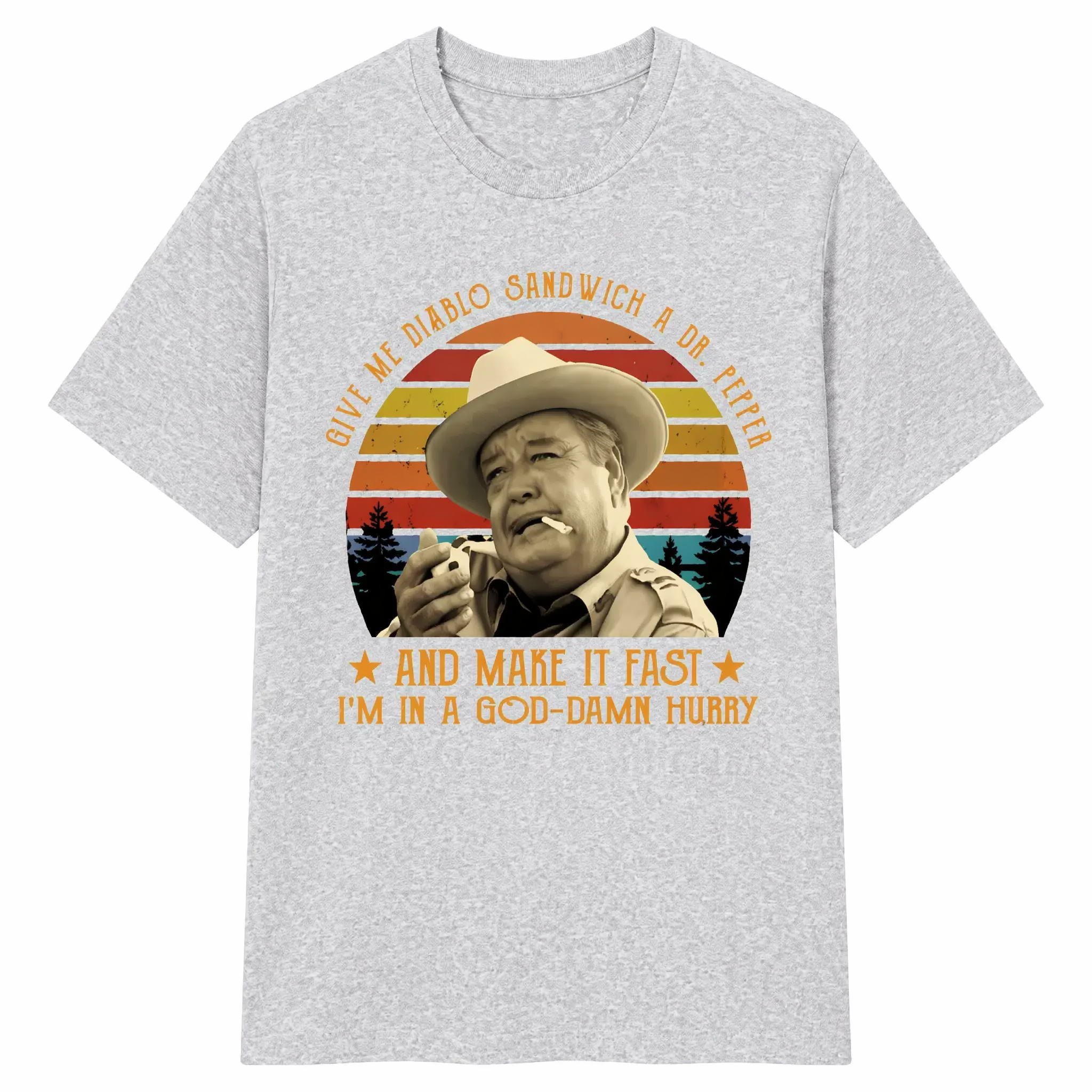 Give Me A Diablo Sandwich A Dr.Pepper and Make It Fast T-Shirt, Old Movie Shirt, Fashion Cotton, Full Size, Full Colors Streetwear Casual