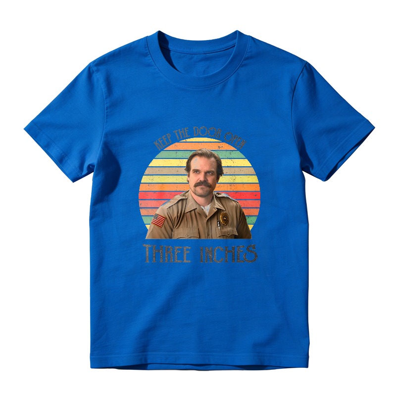 Keep The Door Open Three Inches Retro Vintage Style Unisex Classic T-shirt