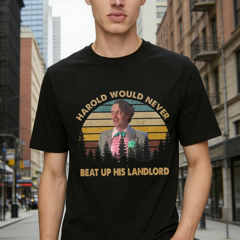 Harold Would Never Beat Up His Landlord Vintage Portrait Unisex Classic T-shirt