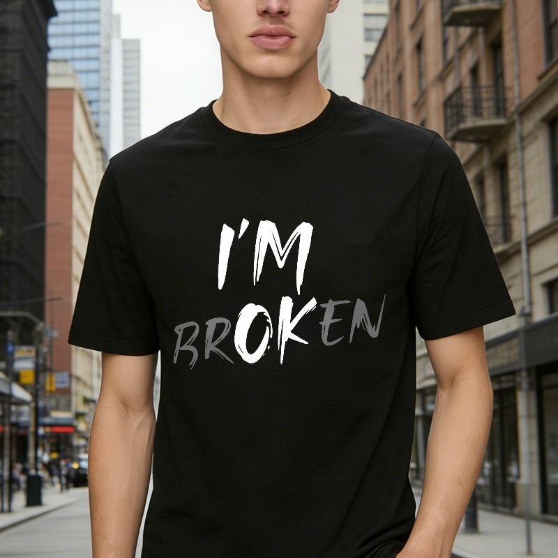 Im Broken Text Design Unisex Classic T-shirt
