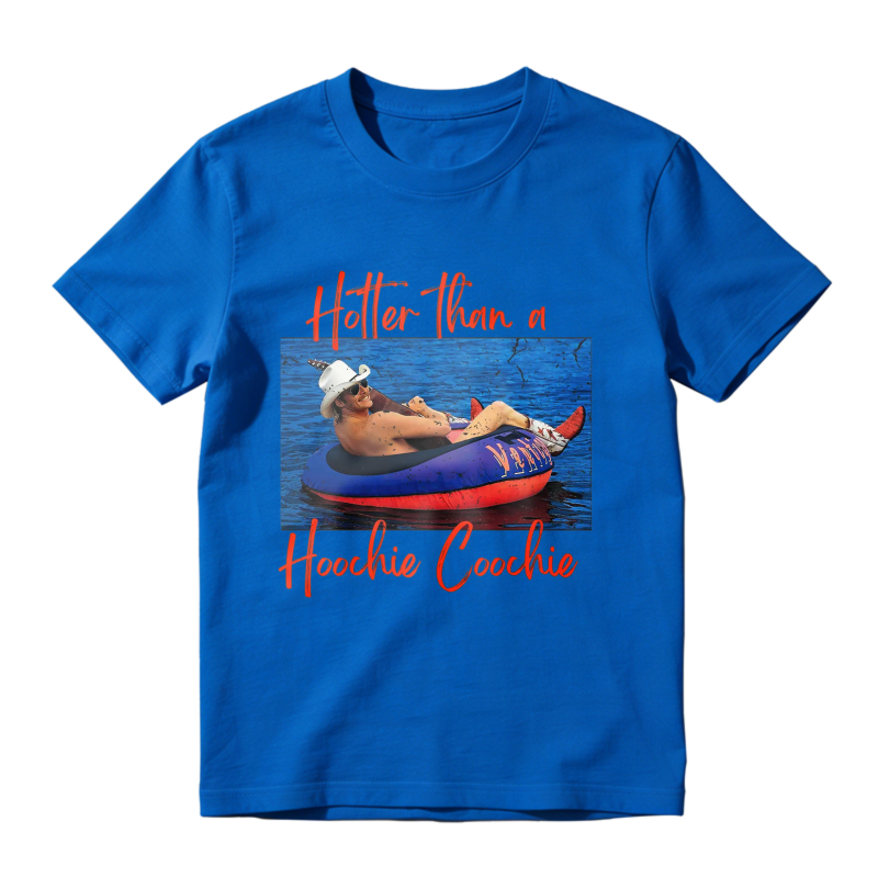 Hotter Than A Hoochie Coochie Funny Summer Pool Float Graphic Unisex Classic T-shirt